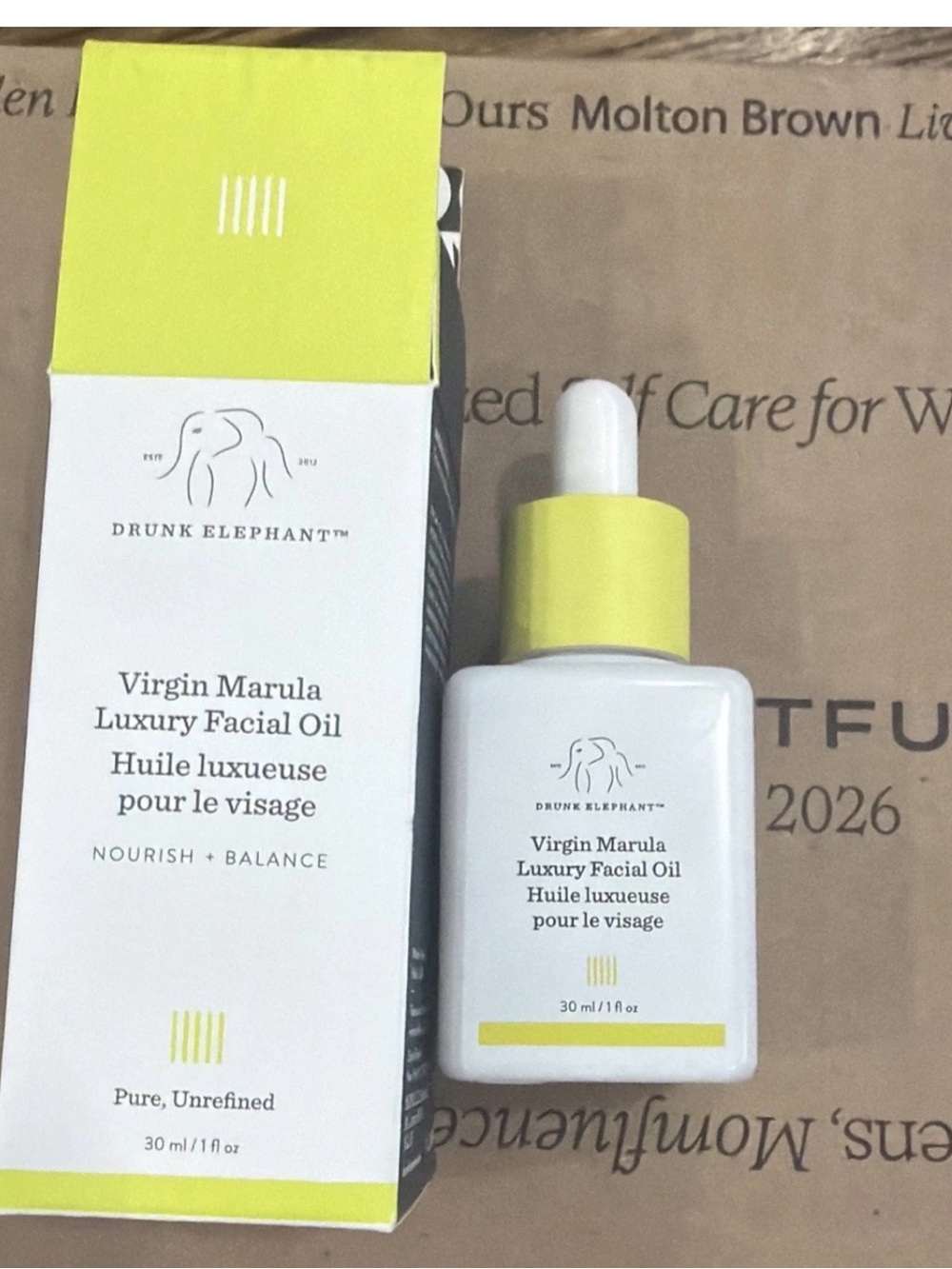 Drunk Elephant Virgin Marula Facial Oil 30ml Hydrating Sclerocarya Birrea